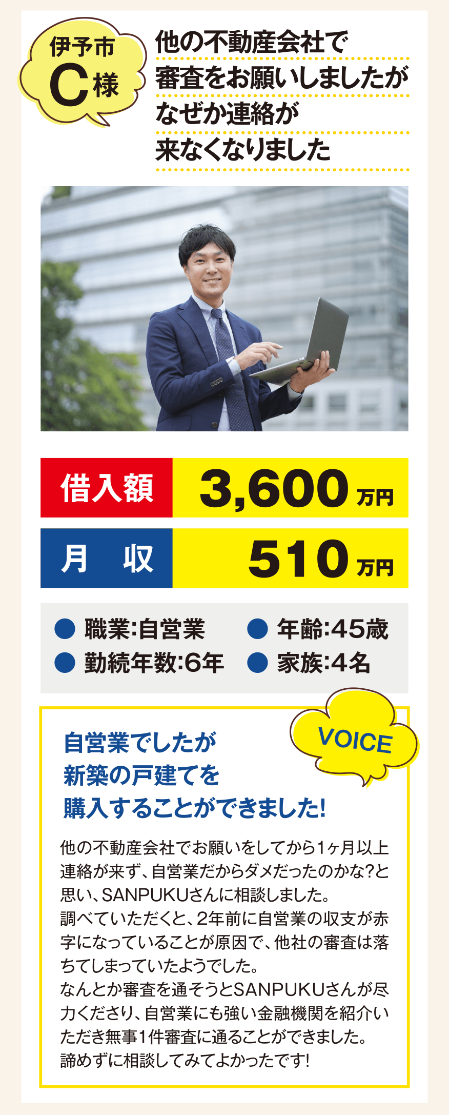 他の不動産会社で 審査をお願いしましたが なぜか連絡が 来なくなりました